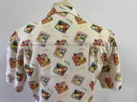 1940s tie blouse - tutti frutti