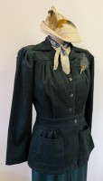 1940s  corduroy sports Jacket - bottle green