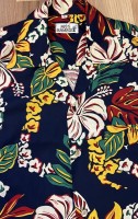 1940s Hawaiian shirt - Hibiscus Lei