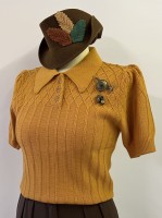 The Tiptop Knit Top Mustard -Emmy Design