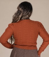 Emmy Ice Breaker Cardigan Rust  - Emmy Design