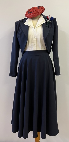1940s/50s Swing skirt & Jacket Set - Navy