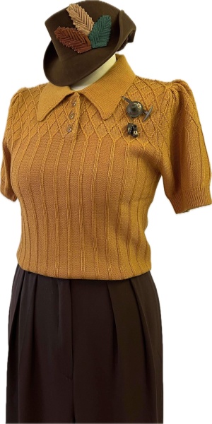 The Tiptop Knit Top Mustard -Emmy Design